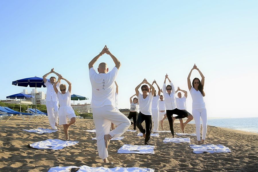 Yoga am Strand