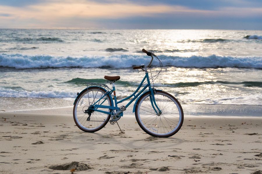 Fahrrad am Strand