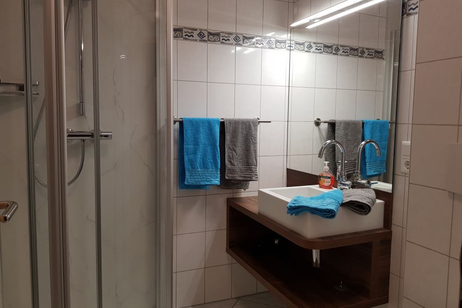 Badezimmer mit Dusche